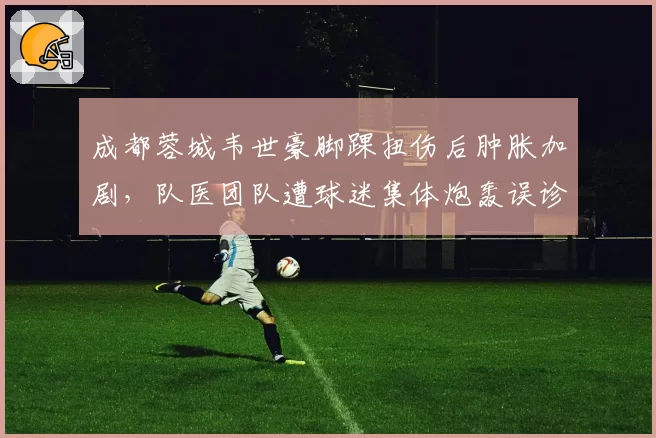 成都蓉城韦世豪脚踝扭伤后肿胀加剧,队医团队遭球迷集体炮轰误诊